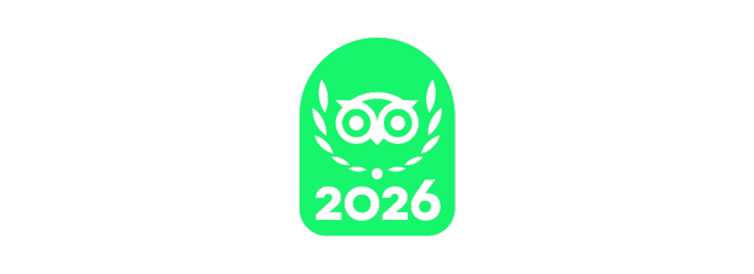 Logo verde di TripAdvisor con il numero 2026.